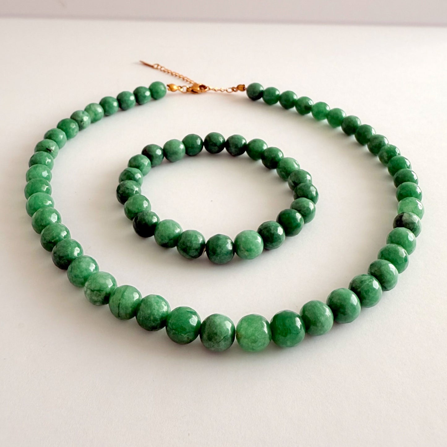 Matching Set Pedra Jade Verde