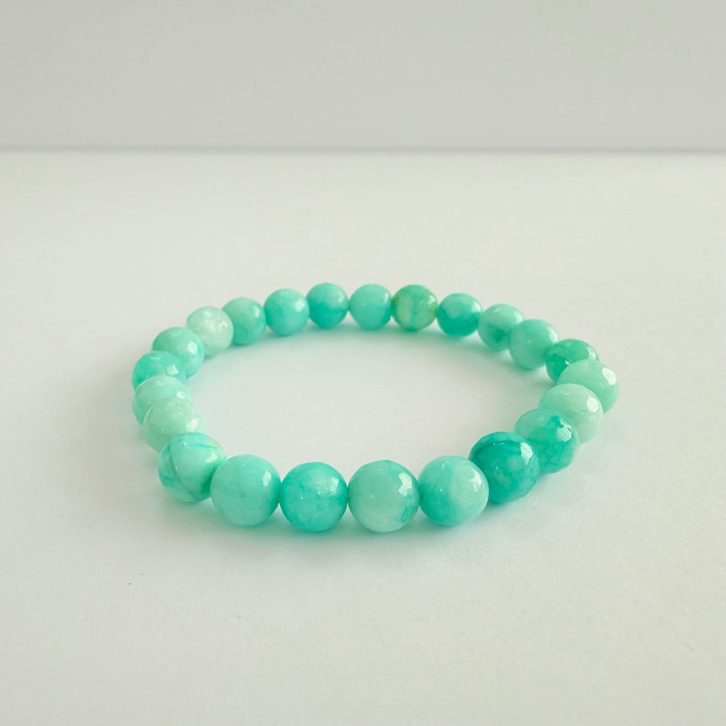 Pulseira Pedra Ágata Azul Turquesa