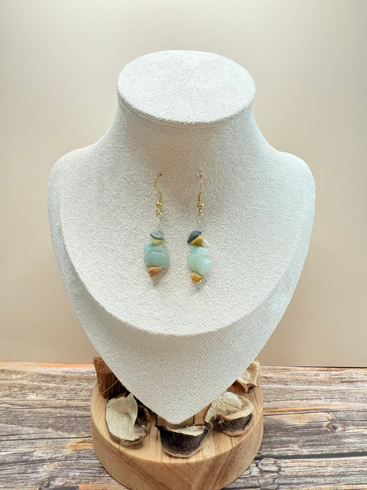 Brincos Signature amazonite