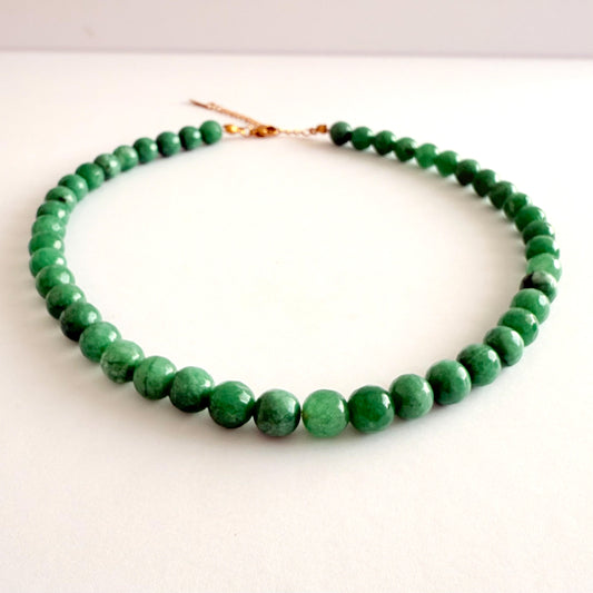 Colar Pedra Jade Verde