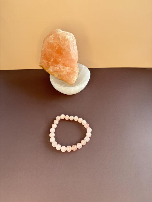 Pulseira quartzo-Rosa